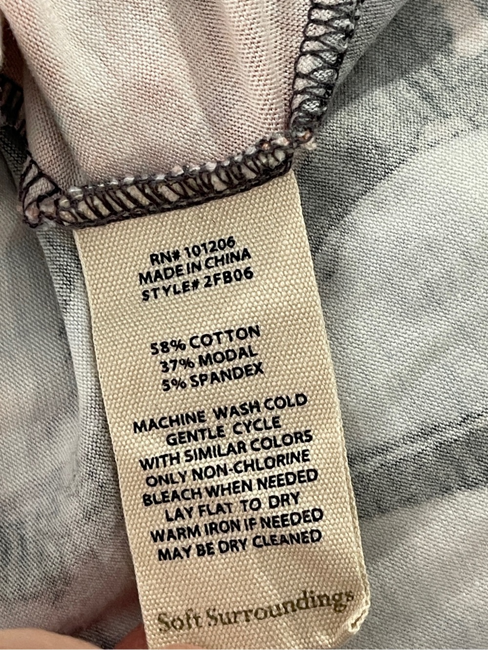 Soft Surroundings Joylyn Cinched Waist Maxi Dress Abstract Print Vacation Comfy - Picture 5 of 5